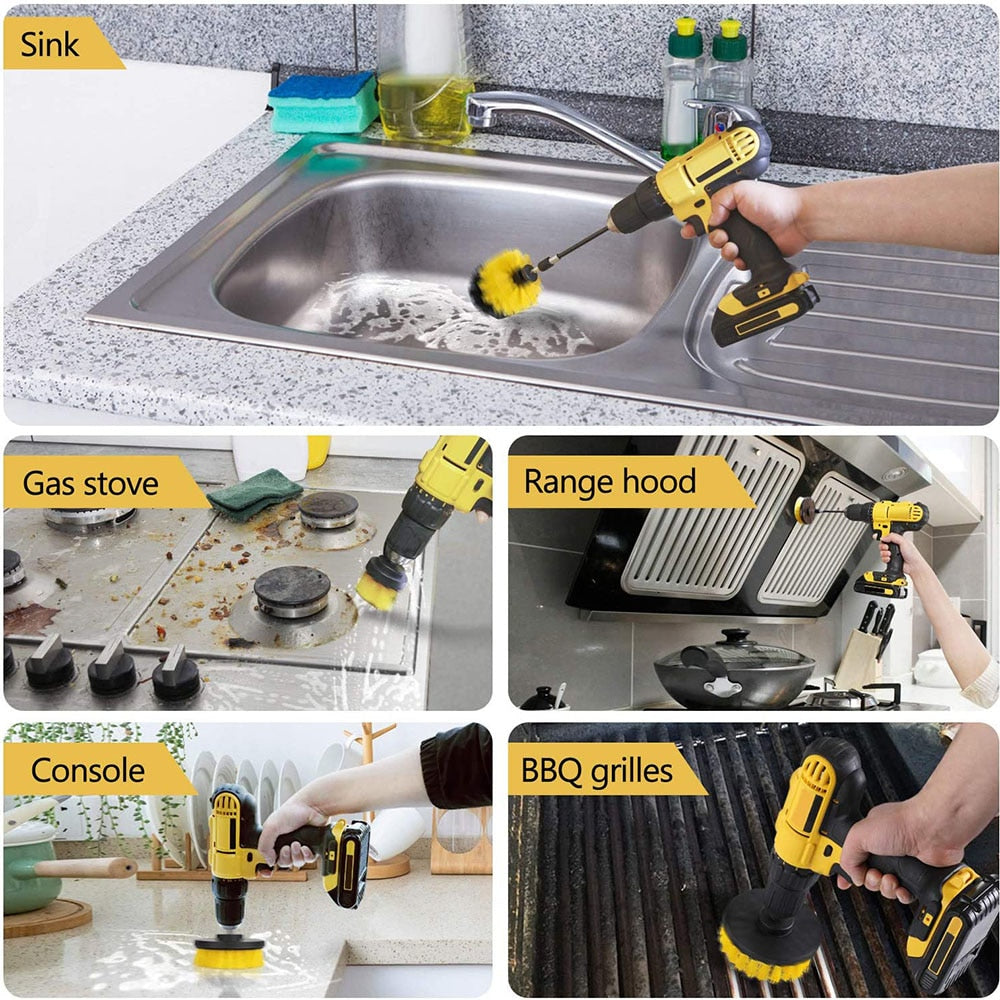 Drill Brush Attachment